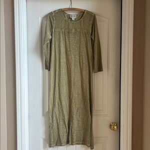 Anthropologie Saturday Sunday M Olive Green shift Dress